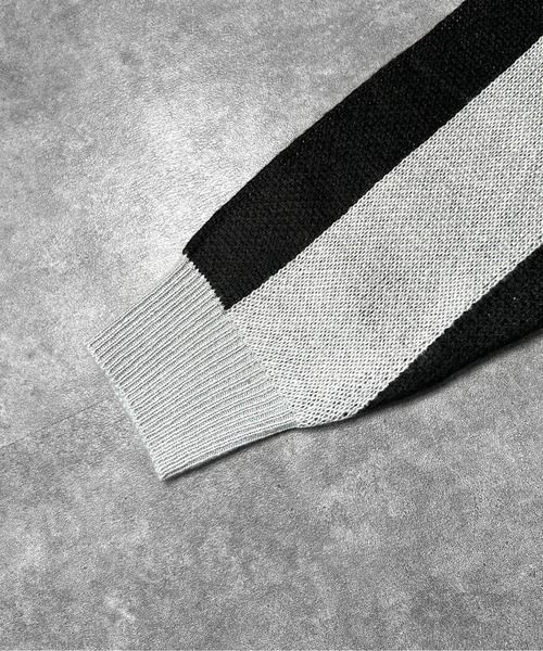 syoya.m0409セットアップL 黒　ストライプ　毛　ロゴB SLY | PUFFER LOGO PHOTO SW トップス (Tシャツ・カットソー