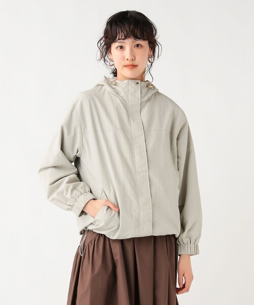 BEAMS HEART（ビームスハート）の「フーディー ライト ブルゾン（ブルゾン・レディース・ベージュ/ライトグレー/ブラック・SMALL/MEDIUM）」の3枚目の写真