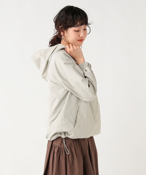 BEAMS HEART（ビームスハート）の「フーディー ライト ブルゾン（ブルゾン・レディース・ベージュ/ライトグレー/ブラック・SMALL/MEDIUM）」の7枚目の写真