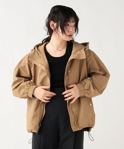 BEAMS HEART（ビームスハート）の「フーディー ライト ブルゾン（ブルゾン・レディース・ベージュ/ライトグレー/ブラック・SMALL/MEDIUM）」の10枚目の写真