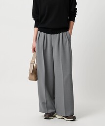 BEAUTY&YOUTH UNITED ARROWS(ビューティーアンドユースユナイテッドアローズ)の【WEB限定 Wardrobe DAILY MINIMAL】ウールライク ランダムタック ワイドパンツ ウォッシャブル(スラックス)