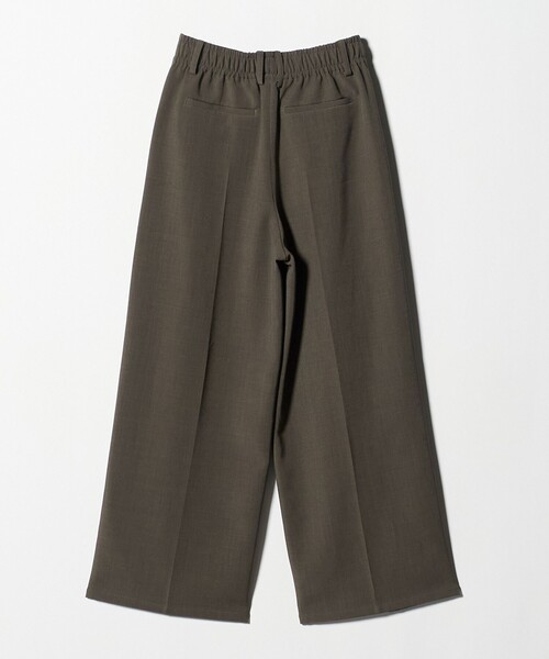 BEAUTY&YOUTH UNITED ARROWS（ビューティーアンドユースユナイテッドアローズ）の「【WEB限定 Wardrobe DAILY MINIMAL】ウールライク ランダムタック ワイドパンツ ウォッシャブル（スラックス・レディース・ブラック/グレー系/モカ・S/M/L）」の18枚目の写真