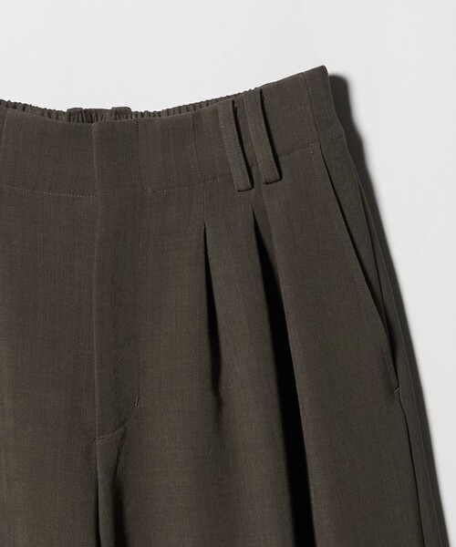 BEAUTY&YOUTH UNITED ARROWS（ビューティーアンドユースユナイテッドアローズ）の「【WEB限定 Wardrobe DAILY MINIMAL】ウールライク ランダムタック ワイドパンツ ウォッシャブル（スラックス・レディース・ブラック/グレー系/モカ・S/M/L）」の19枚目の写真