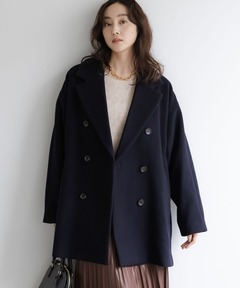 セール】ヘリンボーン ショート ピーコート（ピーコート）｜23区 L