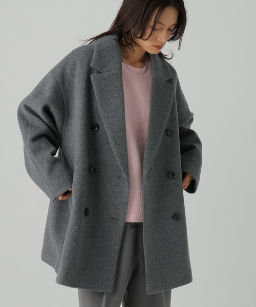 Elura(エルーラ)の「ウールPコート/452010(ピーコート・レディース・ネイビー/グレー・MEDIUM/LARGE)」の7枚目の写真