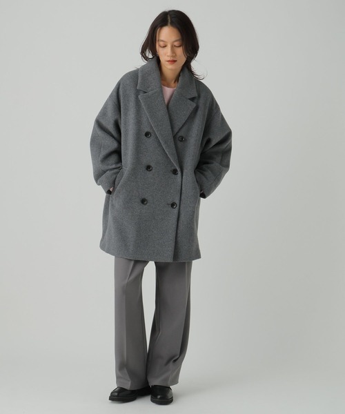 Elura(エルーラ)の「ウールPコート/452010(ピーコート・レディース・ネイビー/グレー・MEDIUM/LARGE)」の9枚目の写真