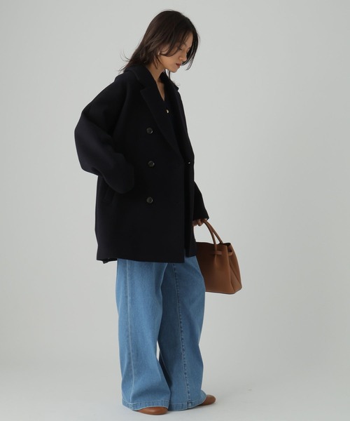 Elura(エルーラ)の「ウールPコート/452010(ピーコート・レディース・ネイビー/グレー・MEDIUM/LARGE)」の13枚目の写真