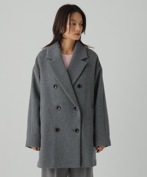 Elura(エルーラ)の「ウールPコート/452010(ピーコート・レディース・ネイビー/グレー・MEDIUM/LARGE)」の15枚目の写真