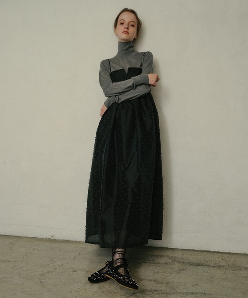 LE CIEL BLEU(ルシェルブルー)の「ハイゲージタートルネックニット / High-Gauge Turtleneck Knit(ニット/セーター・レディース・グレー/ブラック/ネイビー/ホワイト/グリーン/ブラウン・36)」の11枚目の写真