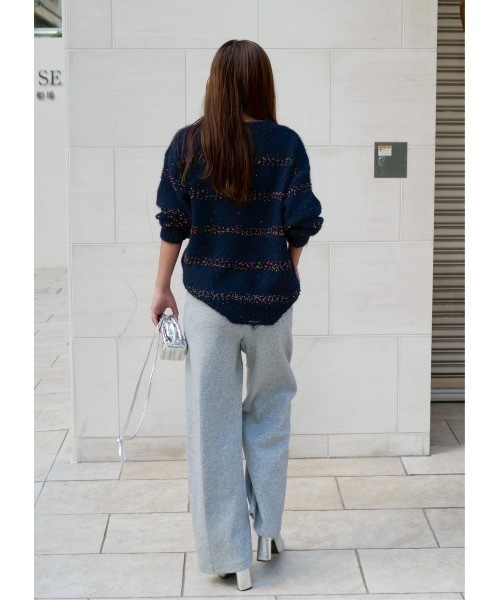 BeBeoD(べベッド)の「ダブルウエストカーブスウェットパンツ(スウェットパンツ・レディース・ブラック/グレー/ライトグレー・フリー)」の14枚目の写真