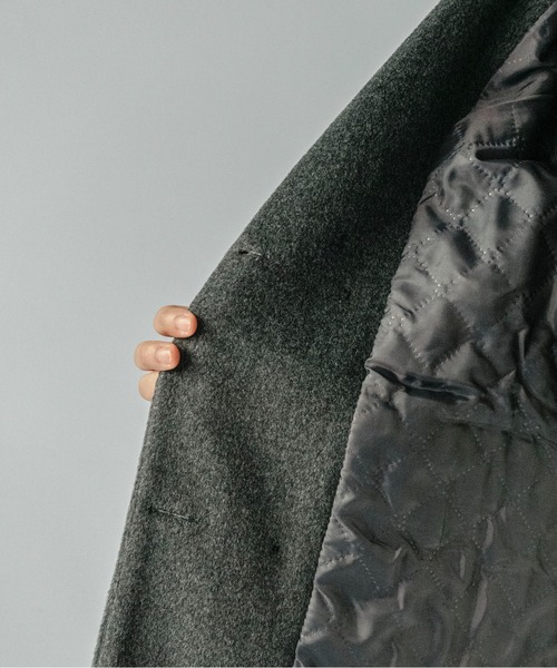 on:nue（オンニュ）の「【on:nue】ウールライクミドルジャケット（テーラードジャケット・レディース・チェック/グレー・FREE）」の17枚目の写真