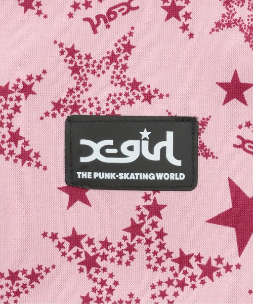 X-girl Stages（エックスガールステージス）の「星総柄スタイ（スタイ/よだれかけ・キッズ・アイボリー/ピンク・F）」の5枚目の写真