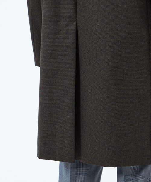 MACKINTOSH PHILOSOPHY（ﾏｯｷﾝﾄｯｼｭ ﾌｨﾛｿﾌｨｰ）の「CANONICO(カノニコ)千鳥2レイヤー WELLINGTON（ウェリントン）（ステンカラーコート・メンズ・ネイビー/ダークブラウン・42/40/38）」の4枚目の写真