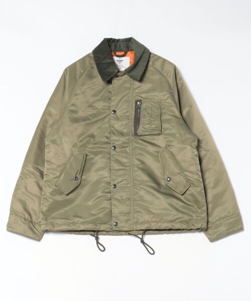 HOUSTON（ヒューストン）の「HOUSTON ナイロンハンティングジャケット（ミリタリージャケット・メンズ・オリーブドラブ/セージグリーン/ブラック・X-LARGE/MEDIUM/LARGE/XX-LARGE）」の3枚目の写真