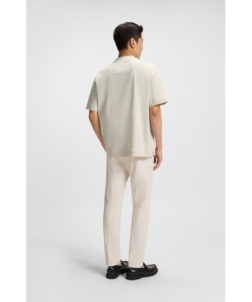 BOSS（ボス）の「シルケットコットン Tシャツ Double Bモノグラム（Tシャツ/カットソー・メンズ・ホワイト/ダークグリーン・XXL/S/XL/L/M/XXXL）」の10枚目の写真