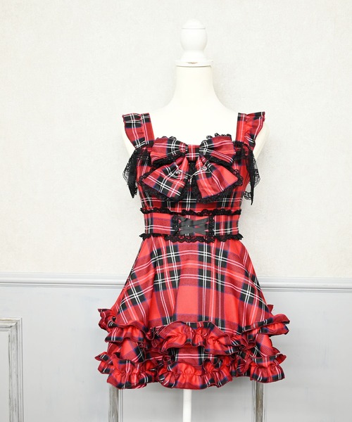 チェックDOLLYキャミワンピース（ワンピース）｜MA*RS（アメーバー