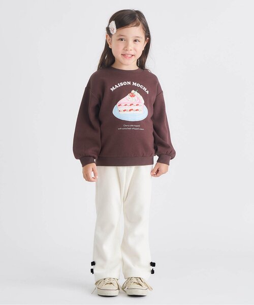 apres les cours（アプレレクール）の「【あったか素材】リボンニットコールきゅんパンツ_ジュニア対応（その他パンツ・キッズ・ピンク/ブラック/アイボリー・90/100/110/120/130/140/80）」の7枚目の写真