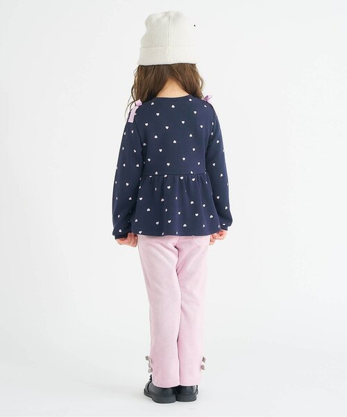 apres les cours（アプレレクール）の「【あったか素材】リボンニットコールきゅんパンツ_ジュニア対応（その他パンツ・キッズ・ピンク/ブラック/アイボリー・90/100/110/120/130/140/80）」の15枚目の写真