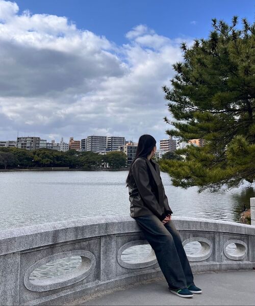NICK&NICOLE(ニックアンドニコール)の「MANISH FAKE LEATHER JACKET_BROWN(ライダースジャケット・レディース・その他・FREE)」の5枚目の写真