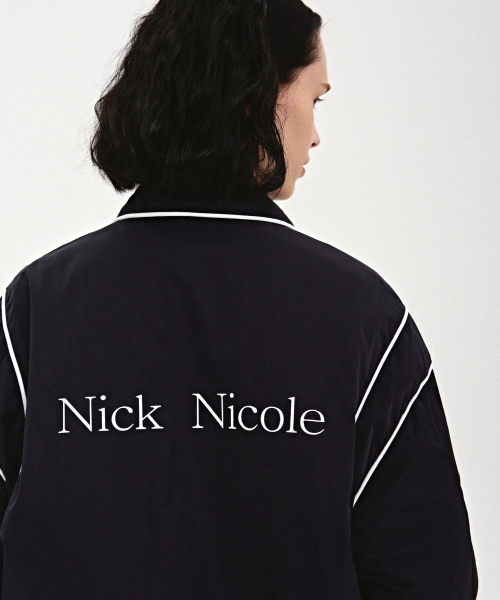 NICK&NICOLE(ニックアンドニコール)の「NICOLE VARSITY PADDING JUMPER_NAVY(ダウンジャケット/コート・レディース・その他・FREE)」の3枚目の写真