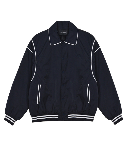 NICK&NICOLE(ニックアンドニコール)の「NICOLE VARSITY PADDING JUMPER_NAVY(ダウンジャケット/コート・レディース・その他・FREE)」の4枚目の写真