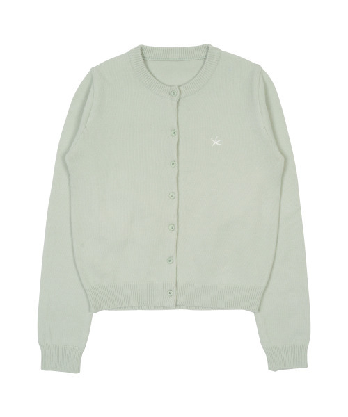 THECOLDESTMOMENT(ザコールデストモーメント)の「TCM mini logo knit cardigan (mint)(カーディガン/ボレロ・レディース・その他・SMALL/MEDIUM)」の1枚目の写真