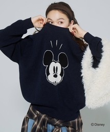 【ディズニー】ダブルジャカードニットトップス