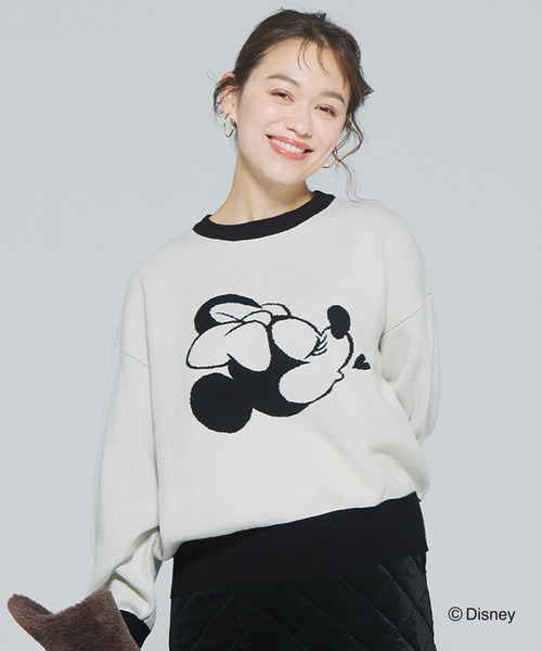 ディズニー】ダブルジャカードニットトップス（ニット/セーター