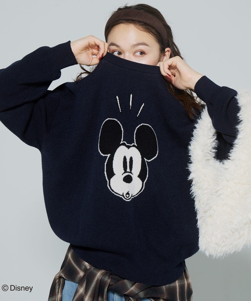 ディズニー】ダブルジャカードニットトップス（ニット/セーター