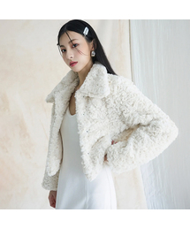 Emilie Fur Jacket IVORY