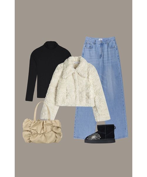 AVANDRESS（アバンドレス ）の「Emilie Fur Jacket IVORY（ムートンコート・レディース・その他・MEDIUM/SMALL）」の13枚目の写真