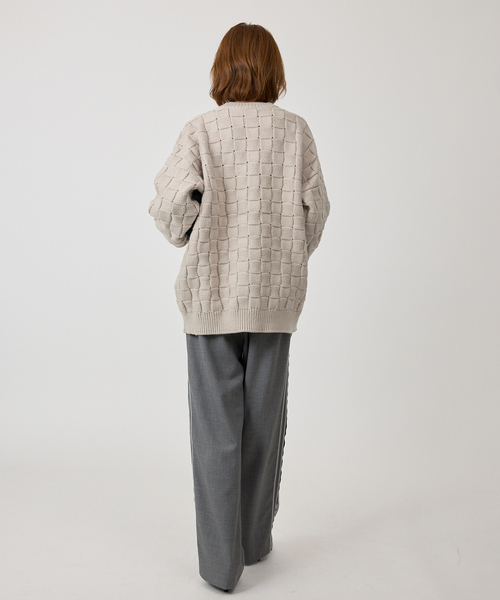 VERMEIL par iena（ヴェルメイユパーイエナ）の「リンクスブロックプルオーバー（ニット/セーター・レディース・ブラウン/ベージュ/ネイビー・FREE）」の16枚目の写真