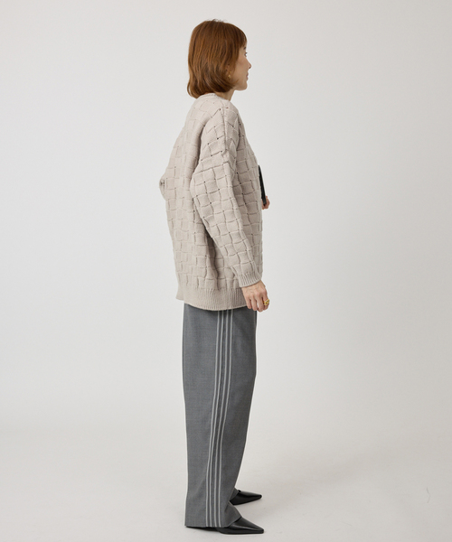 VERMEIL par iena（ヴェルメイユパーイエナ）の「リンクスブロックプルオーバー（ニット/セーター・レディース・ブラウン/ベージュ/ネイビー・FREE）」の17枚目の写真