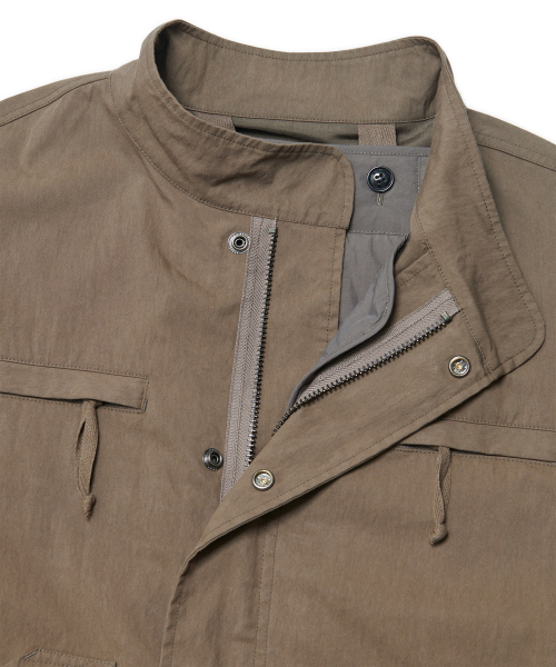NOMANUAL(NOMANUAL)の「PATCHED EMBLEM PARKA - WASHED BROWN(ミリタリージャケット・レディース・その他・X-LARGE/MEDIUM/LARGE)」の6枚目の写真