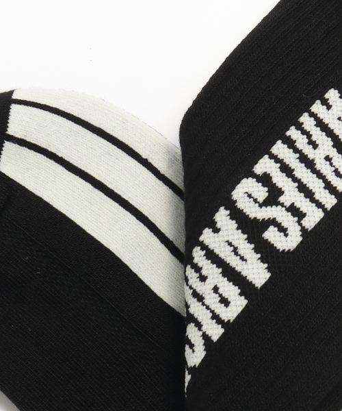 ARIES(アリーズ)の「ARIES / アリーズ COLUMN SOCK(ソックス/靴下・メンズ・ブラック/ホワイト/イエロー・SMALL/LARGE)」の4枚目の写真