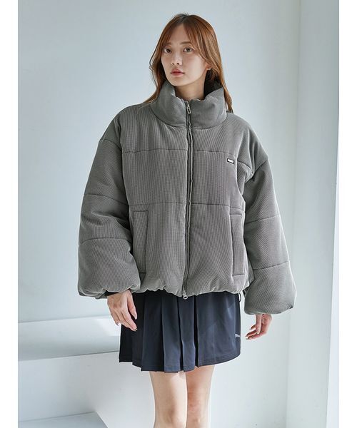 SNIDEL（スナイデル）の「【SNIDEL×PUMA】中綿ショートブルゾン（ブルゾン・レディース・ブラック/ライトブルー・S）」の9枚目の写真