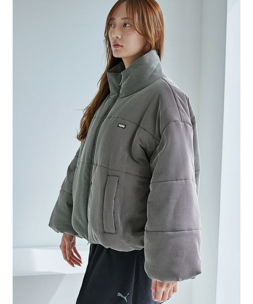 SNIDEL（スナイデル）の「【SNIDEL×PUMA】中綿ショートブルゾン（ブルゾン・レディース・ブラック/ライトブルー・S）」の19枚目の写真