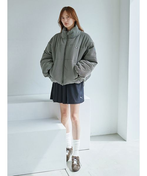 SNIDEL（スナイデル）の「【SNIDEL×PUMA】中綿ショートブルゾン（ブルゾン・レディース・ブラック/ライトブルー・S）」の20枚目の写真