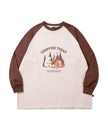 S'more（スモア）の「S'more　Campfire Treat Raglan L/S Tee キャンプファイヤートリートラグランロングスリーブTシャツ（Tシャツ/カットソー）」