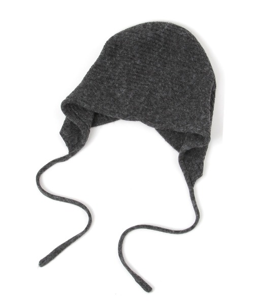 studio CLIP（スタディオクリップ）の「ニット変形ワッチ（ニットキャップ/ビーニー・レディース・ナチュラル/チャコール・FREE）」の2枚目の写真