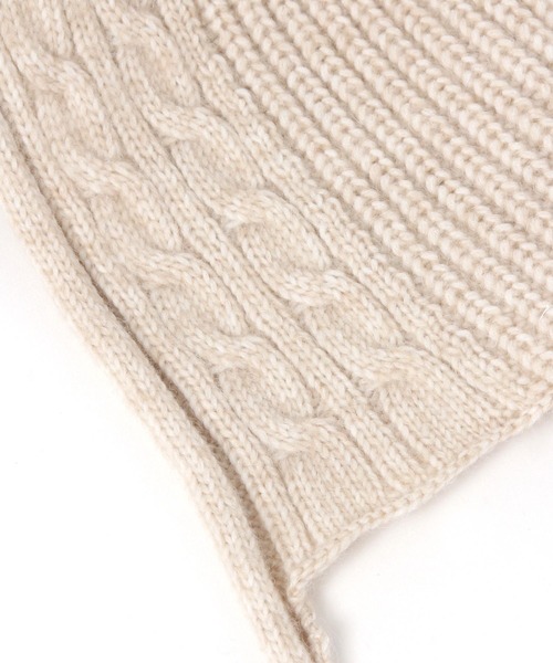 studio CLIP（スタディオクリップ）の「ニット変形ワッチ（ニットキャップ/ビーニー・レディース・ナチュラル/チャコール・FREE）」の9枚目の写真