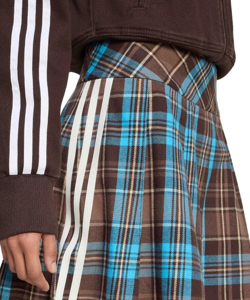 adidas PLEATED CHECK SKIRT / アディダス プリーツド チェック