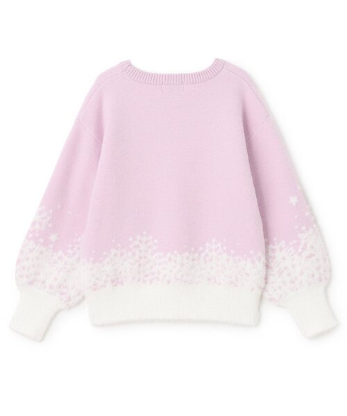 kate spade new york kids（ケイトスペードニューヨーク）の「スノーフレークセーター（ニット/セーター・キッズ・サックスブルー/ピンク・L(150-160cm)/90-100cm/S(110-120cm)/M(130-140cm)）」の3枚目の写真
