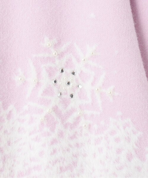 kate spade new york kids（ケイトスペードニューヨーク）の「スノーフレークセーター（ニット/セーター・キッズ・サックスブルー/ピンク・L(150-160cm)/90-100cm/S(110-120cm)/M(130-140cm)）」の6枚目の写真