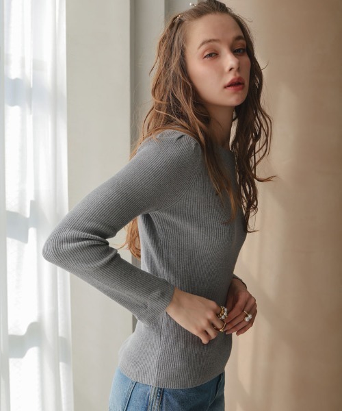 DONOBAN（ドノバン）の「フラワーブロッサムニット（ニット/セーター・レディース・アイボリー/ブラック/グレー・ONE）」の17枚目の写真