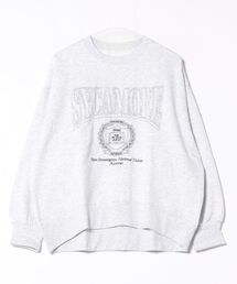 fort point（フォーポイント）の「【C-FORT POINT/フォートポイント】カレッジロゴ ステッチ刺繍トレーナー（スウェット・レディース）」