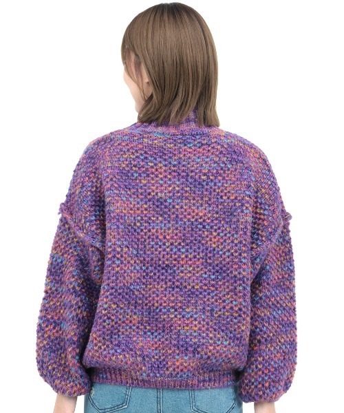 チチカカ（チチカカ）の「メランジハイネックニットプルオーバー（ニット/セーター・レディース・グレー/パープル/ブラウン・FREE）」の11枚目の写真