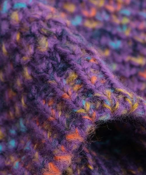 チチカカ（チチカカ）の「メランジハイネックニットプルオーバー（ニット/セーター・レディース・グレー/パープル/ブラウン・FREE）」の17枚目の写真