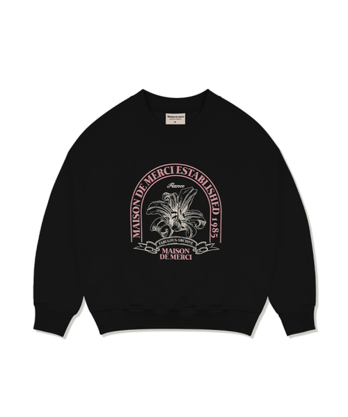 FABULOUS ARCHIVE(ファビュラスアーカイブ)の「ウィメンズクロップルリスアーチロゴヘビーテリー スウェット ブラック(FCD4TS712W)(スウェット・レディース・ブラック・FREE)」の3枚目の写真