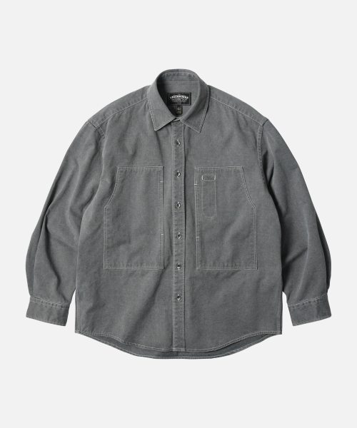 FRIZMWORKS(フリズムワークス)の「WASHED CARPENTER POCKET WORK SHIRT _ CHARCOAL(シャツ/ブラウス・メンズ・その他・SMALL)」の1枚目の写真